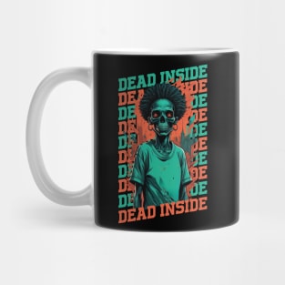 Dead Inside Afro Zombie Mug